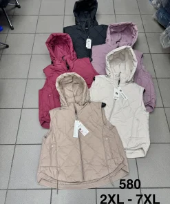 Kamizelki damskie,size 2-7xl,Paczka 6szt,1kolor