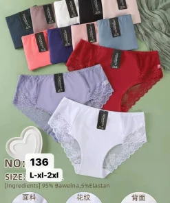 Majtki Damskie,Size l-2xl,paczka 24szt, mix kolor