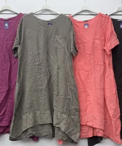 Sukienki damskie WŁOSKA ,Size uni ,paczka 6 szt mix kolor