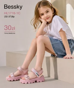 Sandały DZIECIĘCE (32-37, 8par) 1 kolor