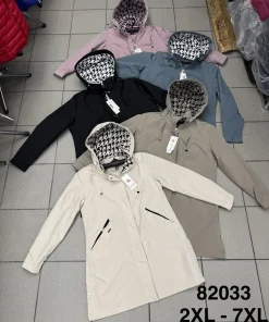 Kurtki damskie,size 2-7xl,Paczka 6szt,1kolor