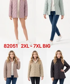 Kurtki damskie,size 2-7xl,Paczka 6szt,1kolor
