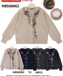 Swetry Damskie,Size uni,paczka 8szt, mix kolor