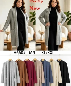 Swetry Damskie,Size m/l-xl/2xl,paczka 12szt, mix kolor