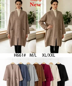 Swetry Damskie,Size m/l-xl/2xl,paczka 12szt, mix kolor