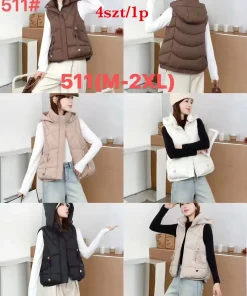 Kamizelki Damskie,Size m-2xl,paczka 4szt, 1 kolor