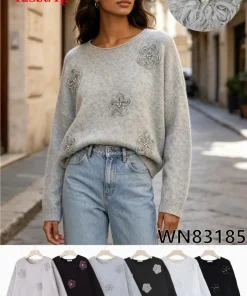 Swetry Damskie,Size uni,paczka 12szt, mix kolor