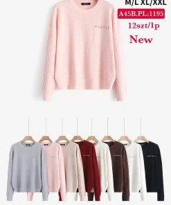 Swetry Damskie,Size m/l-xl/2xl,paczka 12szt, mix kolor