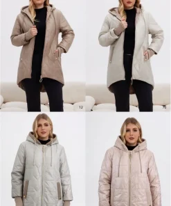 Kurtki Damskie,Size 3xl-7xl,paczka 5szt, 1 kolor