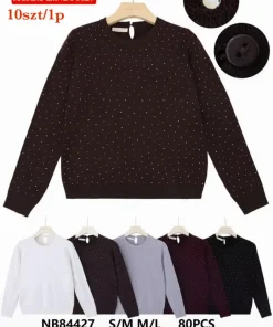 Swetry Damskie,Size s/m-m/l,paczka 10szt, mix kolor