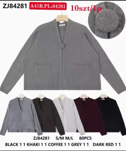Swetry Damskie,Size s/m-m/l,paczka 10szt, mix kolor