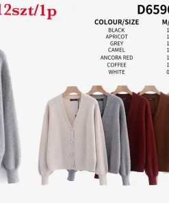 Swetry Damskie,Size m/l-xl/2xl,paczka 12szt, mix kolor