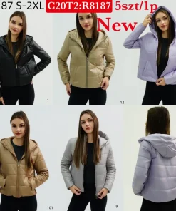 Kurtki Damskie,Size s-2xl,paczka 5szt, 1 kolor