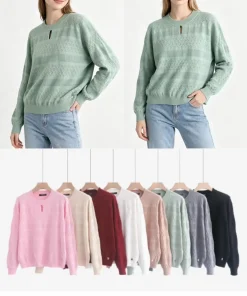 Swetry Damskie,Size m/l-xl/2xl,paczka 12szt, mix kolor