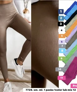 Legginsy Damskie,Size s/m-m/l,paczka 12szt, mix kolor