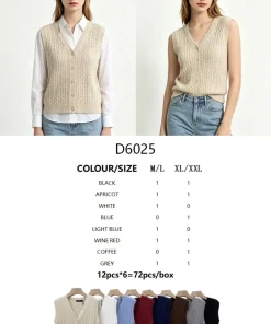Kamizelki Damskie,Size m/l-xl/2xl,paczka 12szt, mix kolor