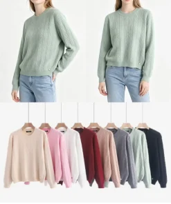 Swetry Damskie,Size m/l-xl/2xl,paczka 12szt, mix kolor