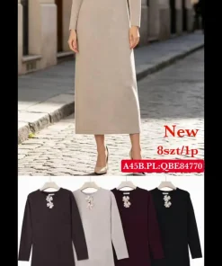 Sukienki Damskie,Size s/m-m/l,paczka 8szt, mix kolor