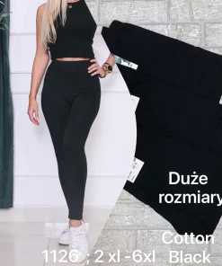 Legginsy Damskie,Size 2xl-6xl,paczka 12szt, 1 kolor