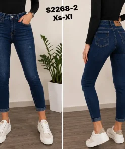 Jeansy Damskie, size xs-xl,Paczka 12szt, 1 kolor