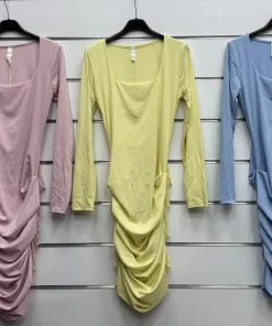 Sukienki Damskie WŁOSKA,Size uni,paczka 6szt, mix kolor