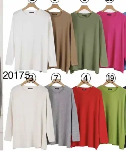 Swetry Damskie WŁOSKA,Size uni,paczka 6szt, mix kolor