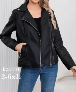 Kurtki skórzane DAMSKA,size 2-6xl,paczka 5szt, 1kolor