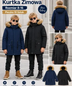 Kurtki DZIECIĘCA,size 8-16lat,Paczka 10szt ,mix kolor