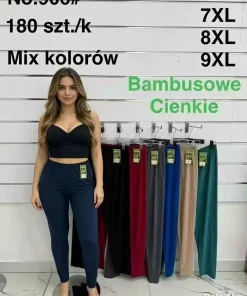 Leginsy Damskie,size 6xl-9xl,paczka 12szt, mix kolor