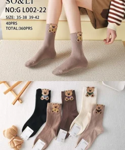 Skarpety Damskie,Size 35-42,paczka 40szt, mix kolor