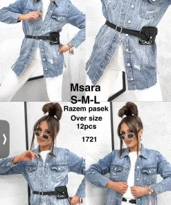 Kurtki Jeansowe Damskie,size s-l,paczka 12szt, 1 kolor