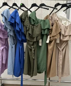 Sukienki damskie WŁOSKA,Size uni ,paczka 6 szt mix kolor