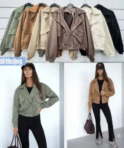 Kurtki Damskie WŁOSKA,Size uni,paczka 6szt, mix kolor