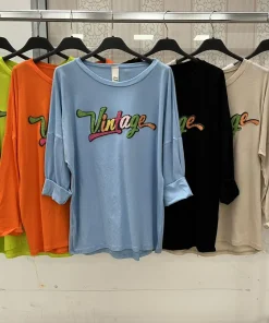 Bluzki Damskie WŁOSKA,Size uni,paczka 6szt, mix kolor
