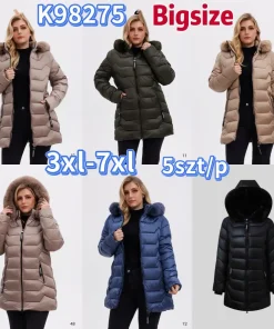 Kurtki Damskie,size 3-7xl,Paczka 5szt ,1kolor