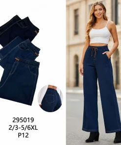 Jeansy Damskie, size 2xl/3xl-5xl/6xl,Paczka 12szt, mix kolor