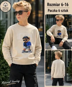 Bluzy DZIECIĘCA,size 6-16lat,paczka 6szt, 1 kolor