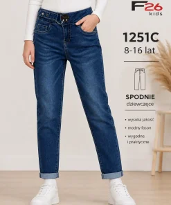 Spodnie JEANSY DZIECIĘCA,size 8-16lat,Paczka 10szt,1kolor