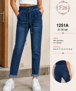 Spodnie JEANSY DZIECIĘCA,size 8-16lat,Paczka 10szt,1kolor