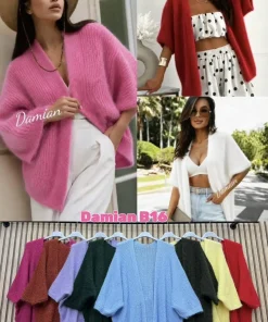 Swetry Damskie WŁOSKA,Size uni,paczka 6szt, mix kolor