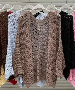 Swetry Damskie WŁOSKA,Size uni,paczka 6szt, mix kolor