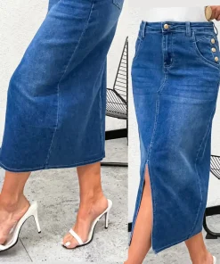 Spódnica długa Damskie,size 38-48,Paczka 12szt ,1kolor