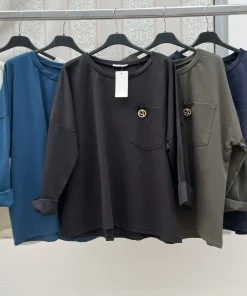 Bluzki Damskie WŁOSKA,Size uni,paczka 6szt, mix kolor
