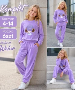 Komplety DZIECIĘCA,size 4-14lat,Paczka 6szt ,1kolor