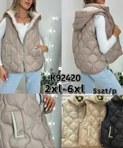 Kamizelki DAMSKI ,size 2-6xl,Paczka 5szt ,1 kolor