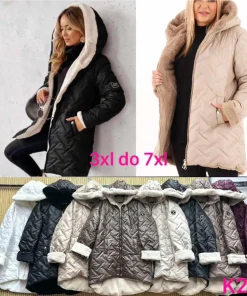 Kurtki Damskie,size 3-7xl,Paczka 5szt ,1kolor