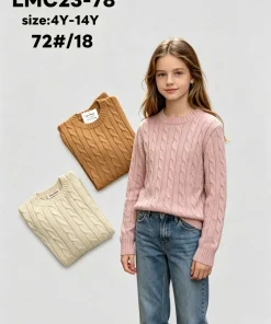 Swetry DZIECIĘCA,size 4-14lat,Paczka 6szt,1kolor