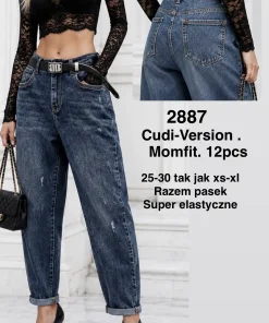 Jeansy Damskie,size xs-xl,paczka 12szt, 1 kolor