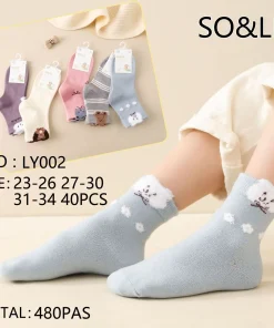 Skarpetki DZIECIĘCA,Size 23-34,paczka 40szt, mix kolor