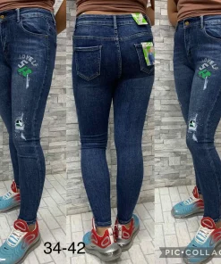Jeansy Damskie,size 34-42,Paczka 12szt ,1kolor